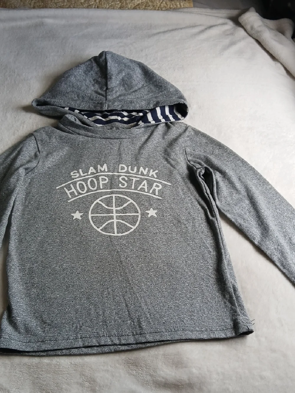 The Children's Place Grey 'Slam Dunk Hoop Star' Hooded Sweatshirt